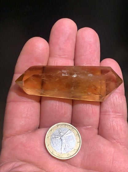 Citrine - Pointe polie bi-déterminée - 70 x 23 x 14 mm - 33,4 gr.
