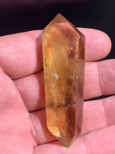 Citrine - Pointe polie bi-déterminée - 70 x 23 x 14 mm - 33,4 gr.