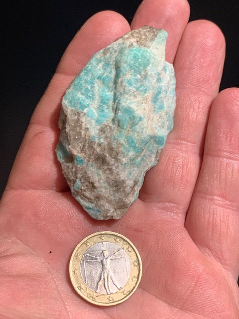 Amazonite, spécimen brut - ± 66 x 40 x 18 mm - 43,8 gr.