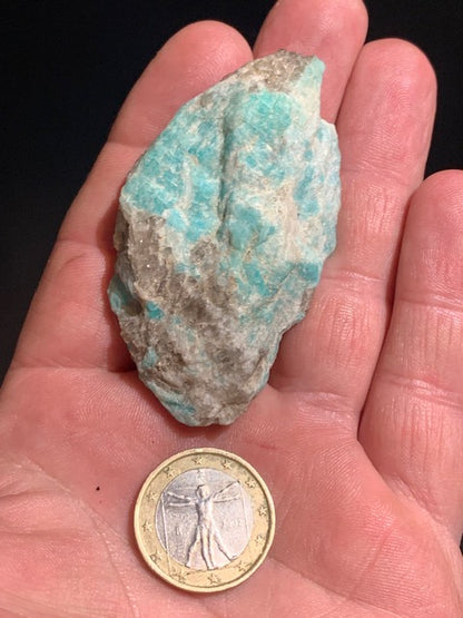 Amazonite, spécimen brut - ± 66 x 40 x 18 mm - 43,8 gr.