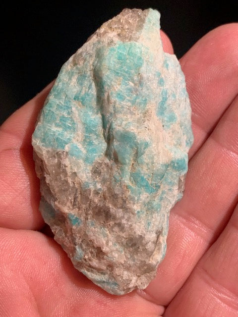 Amazonite, spécimen brut - ± 66 x 40 x 18 mm - 43,8 gr.
