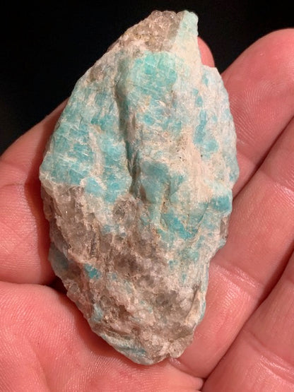 Amazonite, spécimen brut - ± 66 x 40 x 18 mm - 43,8 gr.