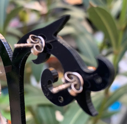 Puces/ Clous/ Boucles d'oreilles en Ambre, qualité AA à AAA. Finition Argent 925 !