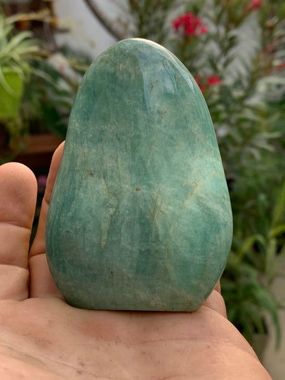 Amazonite, forme libre de 86 mm x 59 x 30 - 193 grammes. Belle qualité, magnifique pièce !