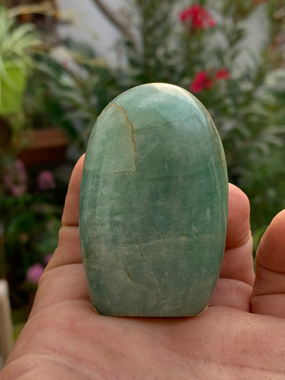 Amazonite, forme libre de 60 mm x 38 x 33 - 109,3 grammes. Belle qualité, magnifique pièce !