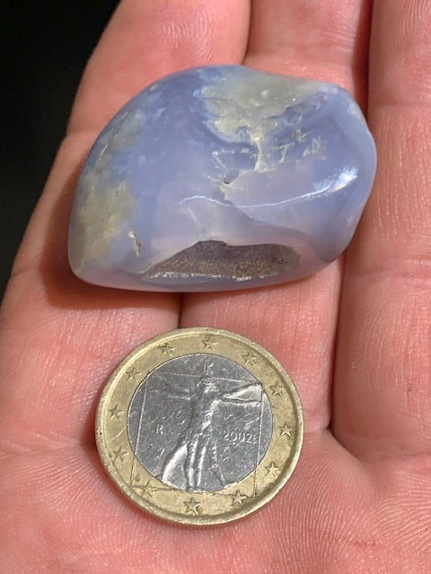 Agate Polyédrique, petite géode - 36 x 25 x 20 mm - 23,4 gr.