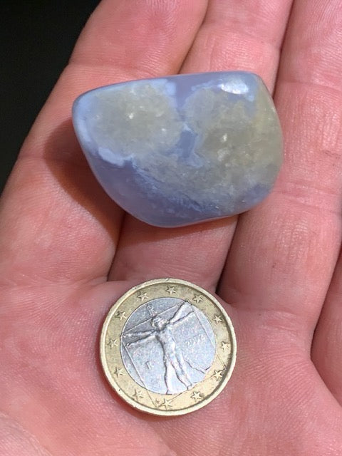 Agate Polyédrique, petite géode - 36 x 25 x 20 mm - 23,4 gr.