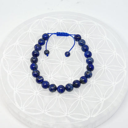 Collection de bracelets n°5, à fermeture coulissante de type 'Mala, simple rang, avec perles de 8mm - De 7 à 21 cm. Superbes perles de qualité AA à AAA !