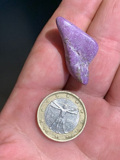 Stichite – Pierre roulée - 33 x 17 x 10 mm/ 4,4 gr.