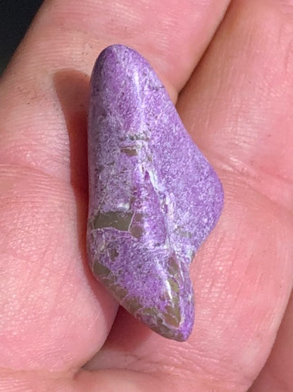 Stichite – Pierre roulée - 33 x 17 x 10 mm/ 4,4 gr.
