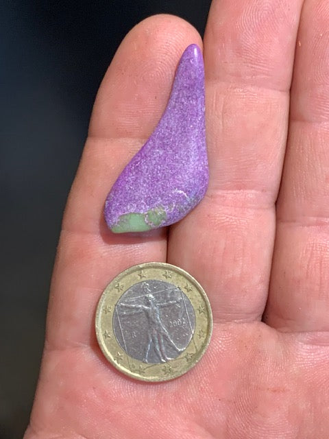 Stichite – Pierre roulée - 38 x 17 x 5 mm/ 2,3 gr.