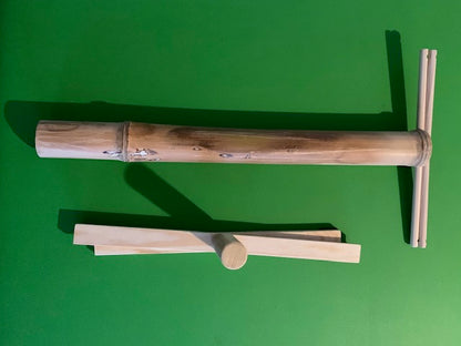 Support bois pliable et démontable pour carillons Koshi/Zaphir – 48 cm, léger, transport facile, création Zen Curiosity