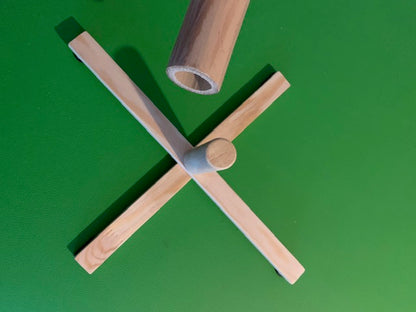 Support bois pliable et démontable pour carillons Koshi/Zaphir – 48 cm, léger, transport facile, création Zen Curiosity