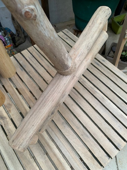 Support en bois flotté, base et branches pliables, pour carillons Koshi/Zaphir – 59 x 40 x 35 cm, léger, transport facile, création Zen Curiosity