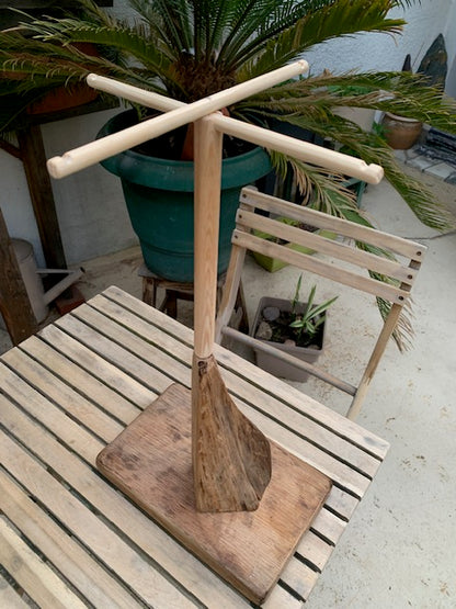 Support en bois de chêne, tronc démontable et branches pliables, avec poignée, pour carillons Koshi/Zaphir – 46 x 25 x 16 cm, création Zen Curiosity