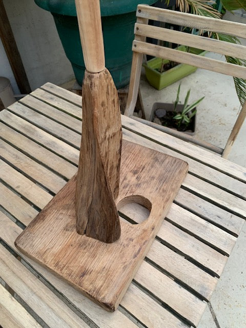 Support en bois de chêne, tronc démontable et branches pliables, avec poignée, pour carillons Koshi/Zaphir – 46 x 25 x 16 cm, création Zen Curiosity