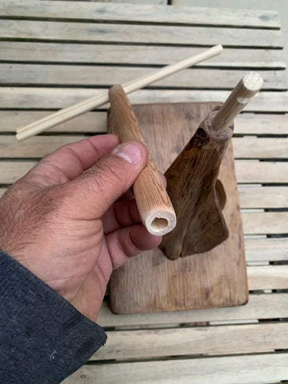 Support en bois de chêne, tronc démontable et branches pliables, avec poignée, pour carillons Koshi/Zaphir – 46 x 25 x 16 cm, création Zen Curiosity