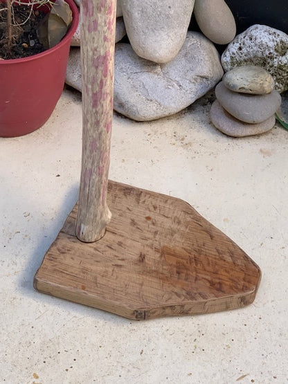 Support en bois flotté pour guitare, basse, instrument avec manche - 94 x 32 x 23 cm- Création Zen Curiosity