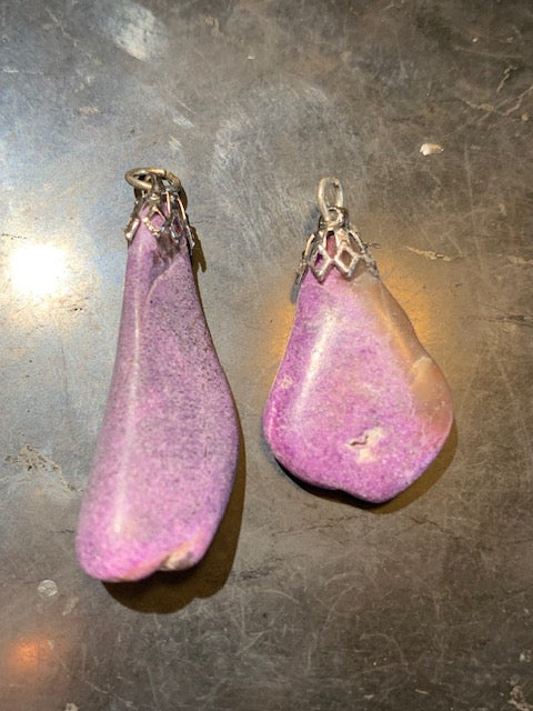 Stichite, pendentifs à l'unité, de 30 x 15 x 0,9 mm environ - Qualité AA à AAA