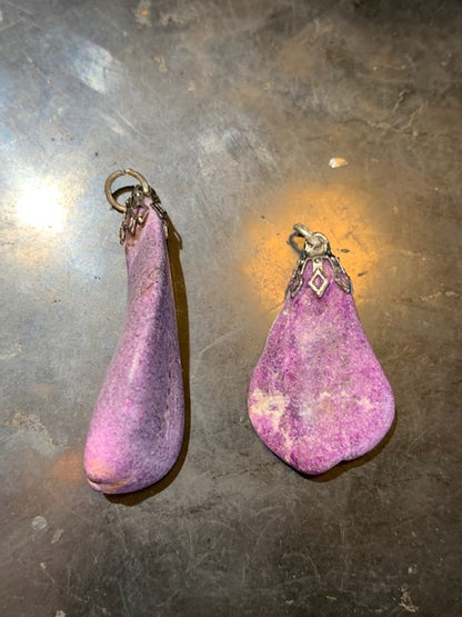 Stichite, pendentifs à l'unité, de 30 x 15 x 0,9 mm environ - Qualité AA à AAA