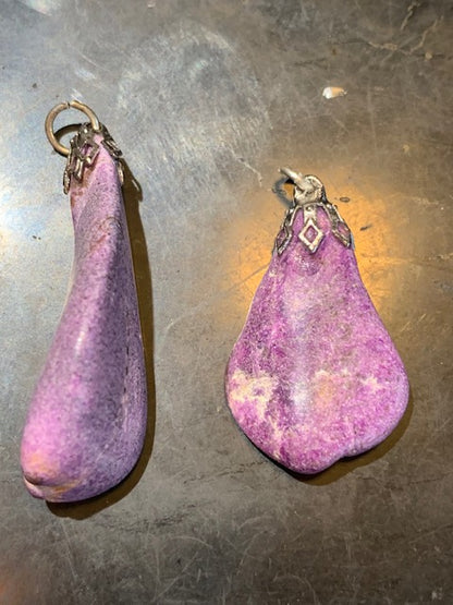 Stichite, pendentifs à l'unité, de 30 x 15 x 0,9 mm environ - Qualité AA à AAA