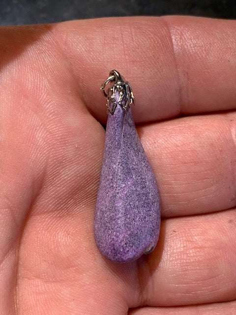 Stichite, pendentifs à l'unité, de 30 x 15 x 0,9 mm environ - Qualité AA à AAA