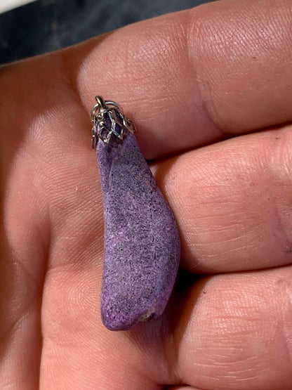 Stichite, pendentifs à l'unité, de 30 x 15 x 0,9 mm environ - Qualité AA à AAA