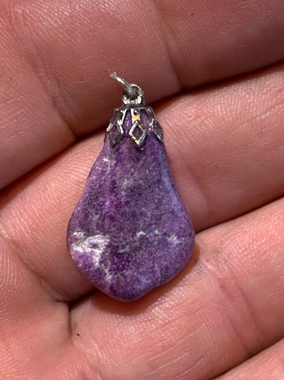 Stichite, pendentifs à l'unité, de 30 x 15 x 0,9 mm environ - Qualité AA à AAA