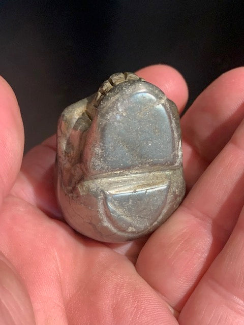 Crâne en Chalcopyrite de 46 x 34 x 33 mm - 124,5 gr.