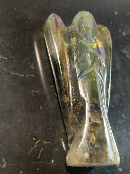 Ange en Labradorite - ± 55 x 30 x 10 mm - ± 25 gr.