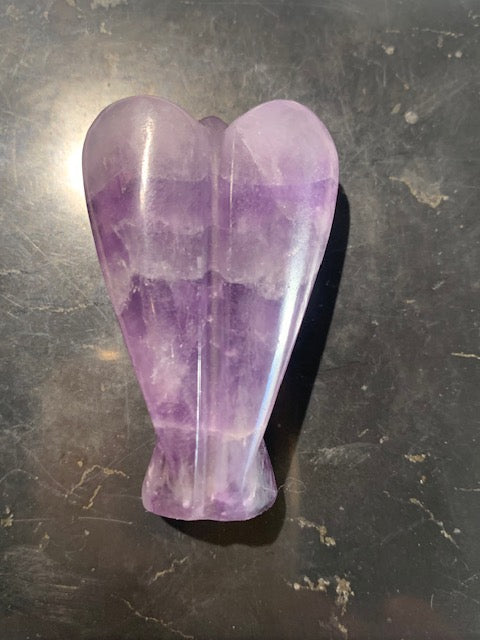 Ange en Améthyste - ± 55 x 30 x 10 mm - ± 29 gr.