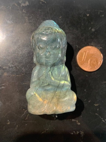 Bébé Bouddha en Labradorite, 51 mm x 26 x 21 - 35,8 gr.