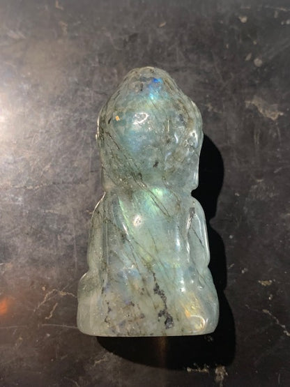Bébé Bouddha en Labradorite, 51 mm x 26 x 21 - 35,8 gr.