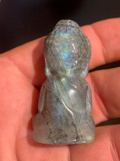 Bébé Bouddha en Labradorite, 51 mm x 26 x 21 - 35,8 gr.