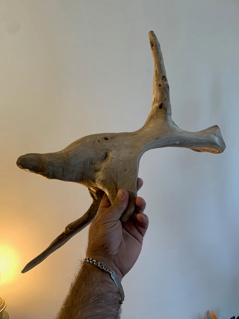 Sculpture en bois flotté de Loire - 65 cm de hauteur × 44 × 17 / ± 1,2 kg - Création Zen Curiosity