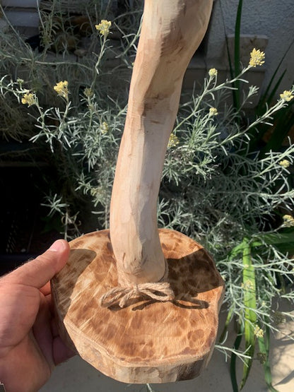 Support en bois recyclé, branches pliables, pour carillons Koshi/Zaphir – 54 x 20 x 17 cm - Création Zen Curiosity