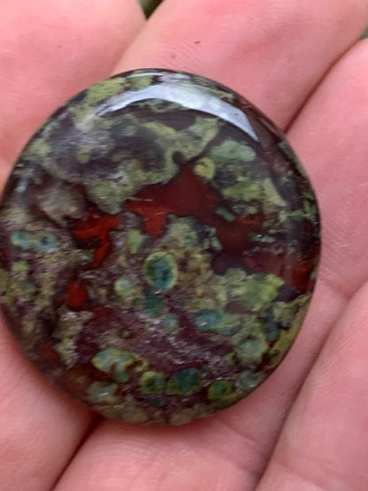 Jaspe Sang de Dragon – Galets polis naturels - 2 modèles au choix !