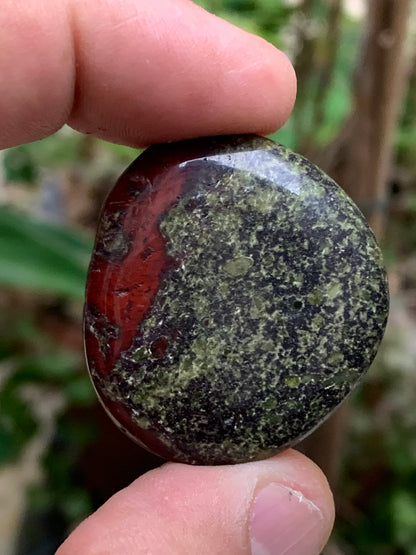 Jaspe Sang de Dragon – Galets polis naturels - 2 modèles au choix !