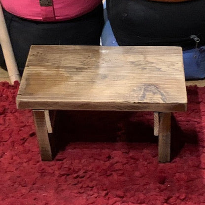 Meditation bench or for decoration, made of oak - 50 x 23 x 20 cm