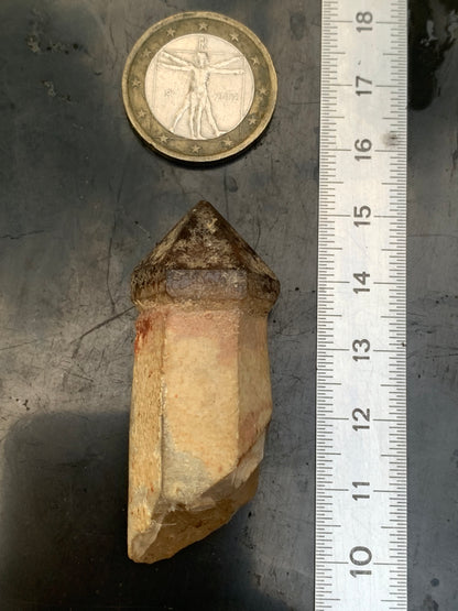 Cristal de Roche / Quartz Sceptre – Pointe laser naturelle - ± 50 mm (H) × 21 × 19 mm – 23 g !