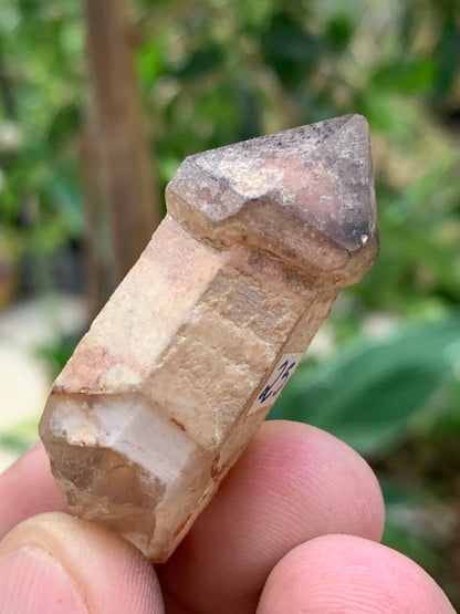 Cristal de Roche / Quartz Sceptre – Pointe laser naturelle - ± 50 mm (H) × 21 × 19 mm – 23 g !