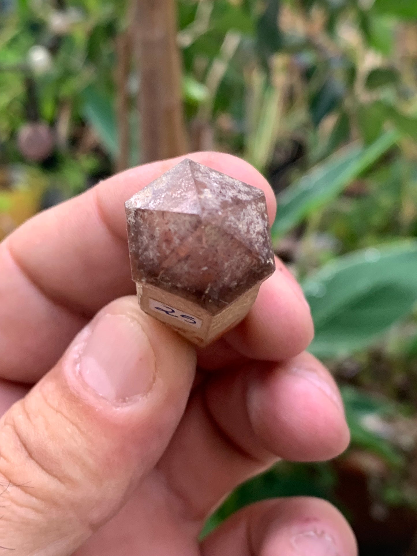 Cristal de Roche / Quartz Sceptre – Pointe laser naturelle - ± 50 mm (H) × 21 × 19 mm – 23 g !