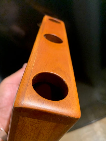 Travel didgeridoo made of wood - 23 x 17 x 6 cm - 450 and 570 g. Perfect for transport, takes up little space!