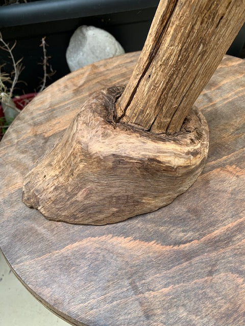 Support en bois pour gong, ou pour décoration, pied de lampe... - 55 x 35 cm - Création Zen Curiosity
