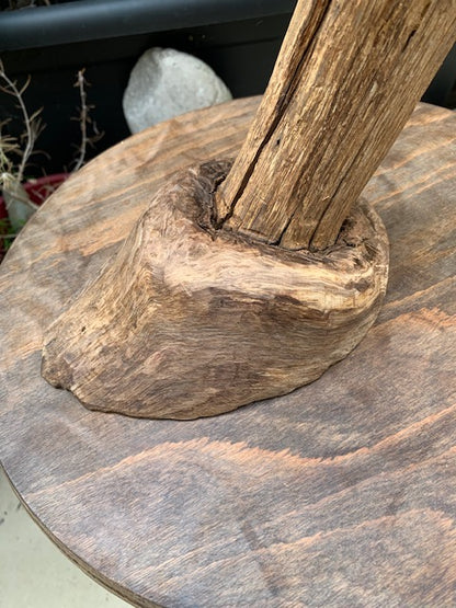 Support en bois pour gong, ou pour décoration, pied de lampe... - 55 x 35 cm - Création Zen Curiosity