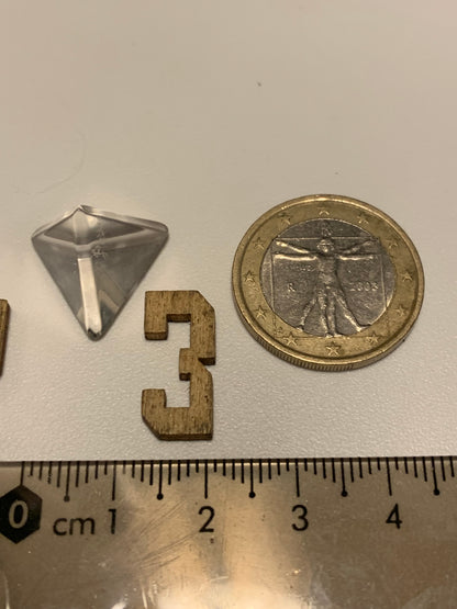 Tétraèdre en cristal de roche, un des 5 Solides de Platon, taille S à XL. Modèles au choix - Vente à l'unité. Environ 1,5 à 6 cm. Qualité A à AAA !