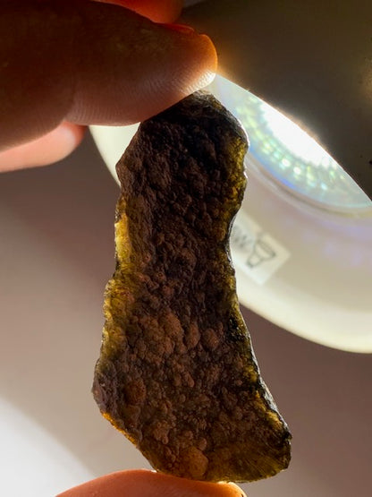 Tektite from Vietnam - 40 mm x 16 x 8 - 11.5 grams - Fascinating, enchanting, hypnotizing!
