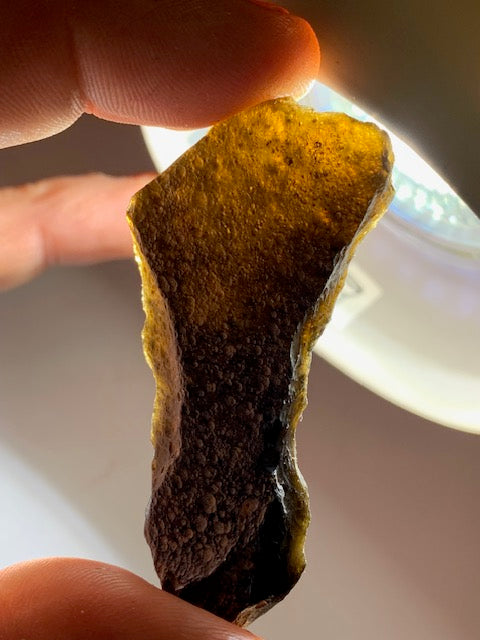 Tektite from Vietnam - 40 mm x 16 x 8 - 11.5 grams - Fascinating, enchanting, hypnotizing!