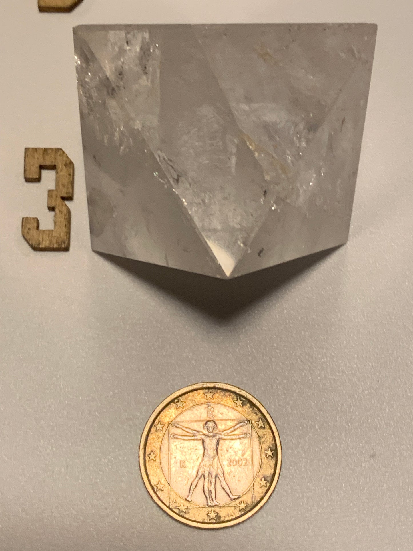Octaèdre en cristal de roche, un des 5 Solides de Platon, taille S à XL. Modèles au choix - Vente à l'unité. ± 1,5 à 6 cm. Qualité A à AAA !