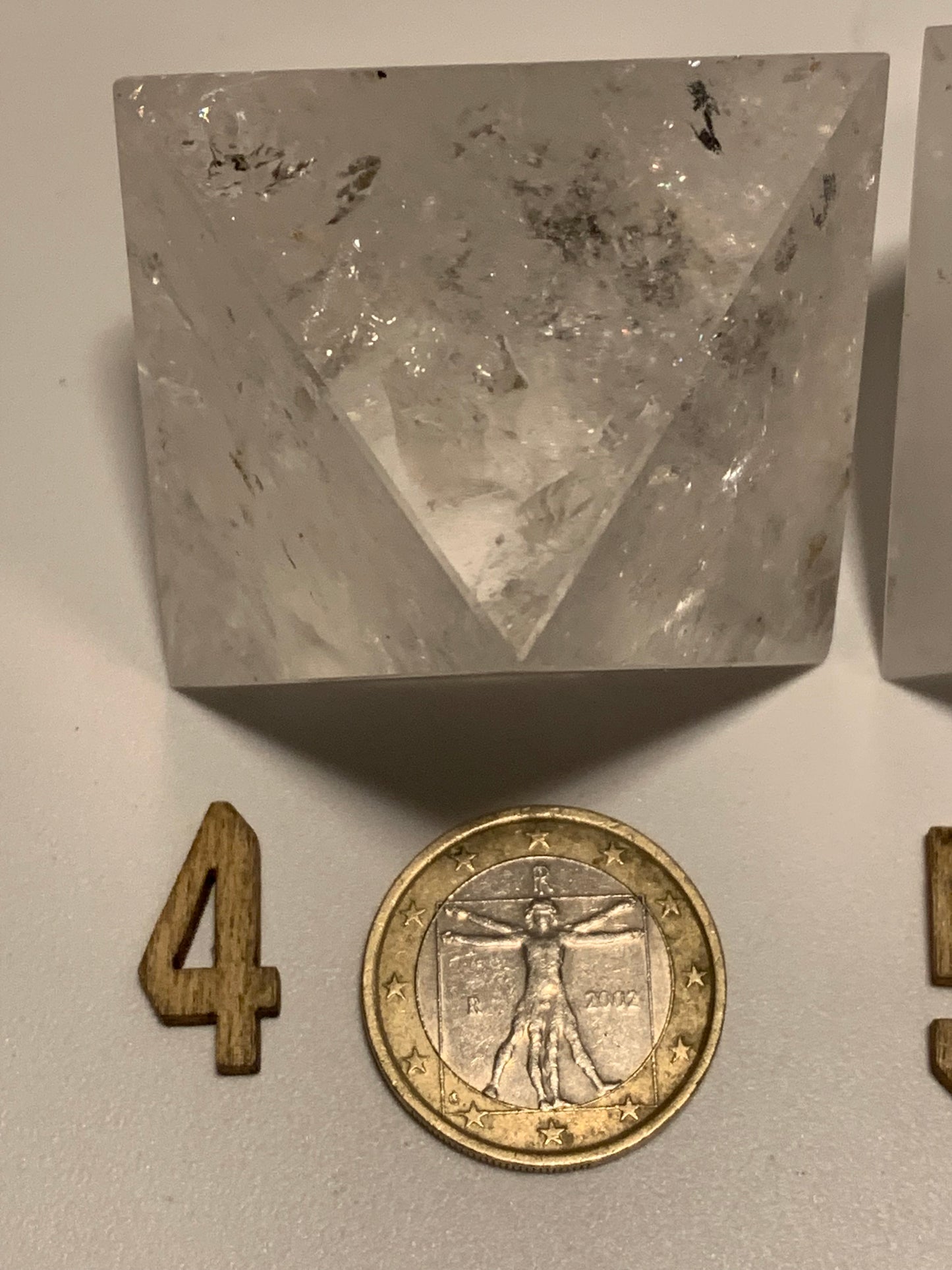 Octaèdre en cristal de roche, un des 5 Solides de Platon, taille S à XL. Modèles au choix - Vente à l'unité. ± 1,5 à 6 cm. Qualité A à AAA !